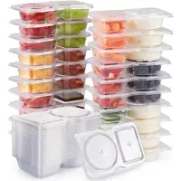 Typecat Reusable Snack Containers with Lids 20Pcs,New Snack Containers,Snackle Box Container Portion Control,Snack Containers