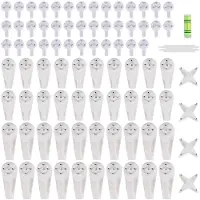 Semoic 105 Pack Bild Kleider BüGel für Harte Wand Beton Wand HäNgen Bilder Rahmen Trocken Haken Kunst Malerei Display Kleider BüGel Uhr Hochzeits Fotos