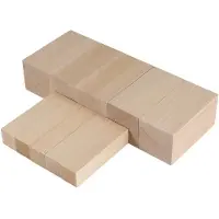 Typecat 10Pack Lindenholz SchnitzblöCke Satz Whittling Rohlinge AnfäNger Unfertige Holz Whittling BlöCke Schnitzblock Satz (5L + 5S)