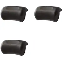 Torribaly 3X SPA-Badewannenkissen, Rutschfeste Badewannen-Kopfstütze, Weiches, Wasserdichtes Badewannenkissen mit Saugnäpfen, Badewannen-Nackenkissen, Schwarz