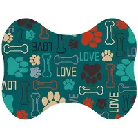 Tlily Hundematte für Futter und Wasser, Rutschfeste, Saugfähige Hundenapfmatten, Schnelltrocknende Wasserspendermatte, Hundefuttermatten für Böden
