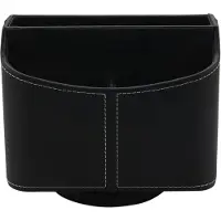 Torribaly Leder-Fernbedienungshalter, 360-Grad-TV-Fernbedienungs-Caddy, Nachttisch-Organizer für Controller, Medien, Post