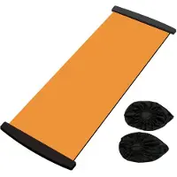Torribaly Yoga-Gleitmatte, Sport, Fitness, Gleitplatte, Kernübung, Laufen, Skaten, Beintrainingsbrett, Fitnessgeräte, Orange, 140 cm