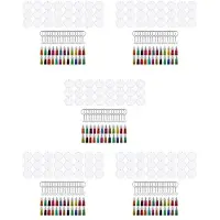 Torribaly 360Pcs Acryl Transparente Scheiben Sechskant SchlüSselbund Rohlinge Charms und Quaste AnhäNger SchlüSselring mit Kette für DIY Handwerk