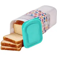 Typecat Transparenter Brotkasten Aus Kunststoff, Frischhalte-Toast-Aufbewahrungshalter mit Deckel, Brot-Knusper-Brot-Aufbewahrungsbehälter,C