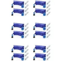 Torribaly 12 STÜCKE Propangasflaschenhalter Zylinder Wandhalterung Gasflaschenhalterung Langlebige ABS-Gasflasche mit Schrauben Blau