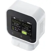 Typecat 4-in-1-Luftqualitätsmonitor, Touchscreen, Formaldehyd-Detektor, HCHO, TVOC, HUM, AQI, Temperaturtester