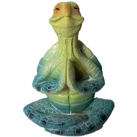 Semoic Meeresschildkröte-Figur, Friedliche, Meditierende Meeresschildkröte-Statue, Dekoration für Buddha, Yoga, Gartenstatue, Ornament