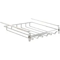 Typecat Verstellbarer Weinglas-Organizer, Hängendes Weinglasregal Aus Metall, Weinglashalter Unter Dem Schrank Ohne Bohren für Bar 34 cm