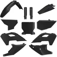 Polisport Komplett Plastik Kit TC/FC 23-24 SCHWARZ