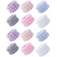 Tlily 12 StüCk HandgelenkhandtüCher für Damen zum Waschen Des Gesichts, Gesichtswaschen SaugfäHig für MäDchen, Sportarmband und Stirnband