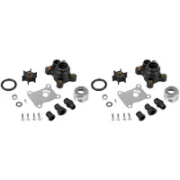 ISTOVO 2X Wasser Laufrad Satz für Johnson Evinrude 9.9HP 15 PS 0394711 394711 18-3327
