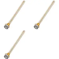 Torribaly 3 STÜCKE Langlebiger Ersatzduftöllampendocht Katalytischer Brenner Diffusor Aromatherapie 14,4 cm Gold + Beige