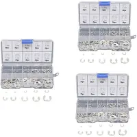 ISTOVO 360 StüCke 304 Edelstahl E-Clip Unterlegscheiben Sortiments Kit für Wellen Befestigung M1.5-M10