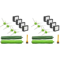 ISTOVO 2 Satz für I und E Serie I7 I7+ I8 I3 I6+ E5 E6 E7 Hauptbürstenfilter Seitenbürste Staubsaugerzubehör