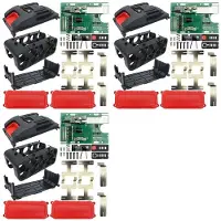 Typecat 3X 10-Loch 21700 Li-Ionen-Akku Kunststoffgehäuse PCB-Schutzplatine für Zhipu Hongsong Jingmi für 18-V-Akku