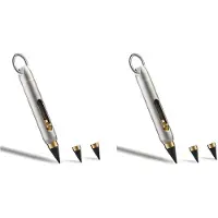 Typecat 2X Everlasting Metal Inkless Pen, Titanium Forever Erasable Pen für Skizzen, Zeichnungen, Schreiben, -Druckbleistift