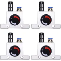 Typecat 4Stück 1/4 Pneumatische Turbinen Vibratoren Leise Golden Industrial Vibrator für Trichter Industrielle Pneumatische Vibrator Oszillator Typ K10