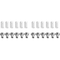 Typecat 12 StüCk Keramik Rohr HüLsen und 12 StüCk Metall Kopf Steck Verbinder Adapter für die Optische Glas Faser Suche