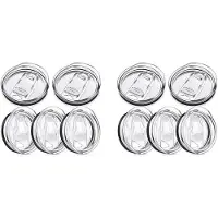 Torribaly 2X 20-Unzen-Ersatzdeckel für Tumbler, Ersatzdeckel Aus Kunststoff, SpritzwassergeschüTzte Deckelabdeckungen, Auslaufsicher, Skinny