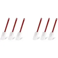 Torribaly 6X Silikon-Pfannenwender, HandelsüBlicher Pfannenwender, HitzebestäNdiger Silikon-Pfannenwender, SpüLmaschinengeeignet, zum Mixen, Braten