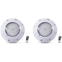 Torribaly 2X Pool Light 35W Swimming Pool Light mit Fernbedienung RGB Multi Color Outdoor LED Unterwasser IP68 Wasserdichte Lampe
