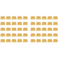 Torribaly 200 Stück Plastik Torten Schachtel Quadratische Mondkuchen Kuppel Kuchen Schachteln Goldenes Weihnachts Fest Hochzeit Geburtstag Verpackungs