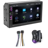 Semoic 2-DIN-Autoradio mit 7-Zoll-Navigationsbildschirm, , MP5-Player, Kabellosem CarPlay, für Android Auto, FM-Radio und AUX-Stereo-Audio