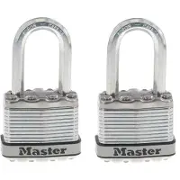 Master Lock M1XTLF Magnum Hochleistungs-Vorh ngeschloss mit Schl ssel, 2er-Pack, gleichschlie end, Silber