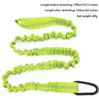 Semoic 2er-Pack Kajak-Paddel-Leine, 90-150 cm Spiralleine mit Karabiner-Sicherheitsgurt für Kanu, Kajak, Angelrute und Paddel A