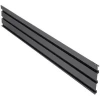 Floraworld Steckzaunelement, 2er Set, anthrazit, Stahl, LxHxT: 179,7 x 27,6 x 2 cm - schwarz