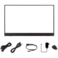 Semoic Tragbares 15,6-Zoll-Touchscreen-LCD-IPS-Display mit Typ-C/MiniHDMI-Kompatibler Schnittstelle für Raspberry Pi 5, Mobiltelefon EU