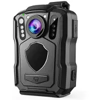 Semoic 48-MP-2K-Körperkamera mit 64 GB Speicher, Nachtsicht, Infrarot, IP67 Wasserdicht, 2,0-Zoll-TFT-LCD-Bildschirm und Blitzlichtern