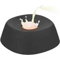 Typecat 1 Stück Fressnapf mit Anti-Fress-Funktion für Flüssige Leckerlis, [Entertained -in] Knochenbrühe-Lecknapf für Hunde, 3/4 Tasse