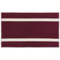HAY Badematte Stripe Badematte Burgundy-50 x 80 cm
