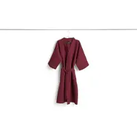 HAY Bademantel Waffle Burgundy-Einheitsgröße