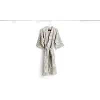 HAY Bademantel Waffle Stripe Dusty Blue-Einheitsgröße