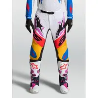 Alpinestars Supertech Dyna Hosen 2027 White Blithe Blue Black Purple, Größe: 34