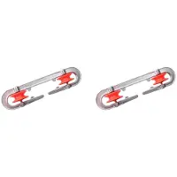 ISTOVO 2X Wäscheleinentrenner, Wetterfest, Aluminium, Wäscheleinenspanner, Kleine Wäscheleinenwerkzeuge für Den Außenbereich, Wäscheleinenrolle