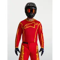 Alpinestars Fluid Apex V2 Motocross-Jersey [rot/gold] Größe: XL