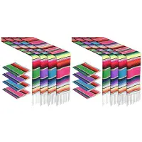 Typecat 8er-Pack Mexikanische Tischläufer, 35,6 X 218,4 cm, Fiesta, Mexikanische Partydekoration, Mexikanische Läufer für Tischpartys und Hochzeiten
