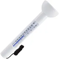 Torribaly Schwimmendes Pool-Thermometer, Leicht Ablesbare Wassertemperatur mit Schnur für Außen- und Innenschwimmbäder und Spas