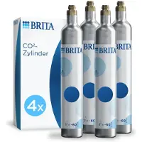 Brita Universal CO2-Zylinder für Wassersprudler mit Schraubsystem - 4er Pack