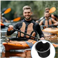 Semoic 2er-Pack Kajak-Aufbewahrungsbox, Kajakkiste, Aufbewahrungsbox, Runder Eimer mit Luke, Eimerbehälter, Kajakzubehör