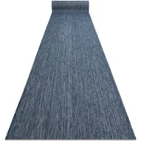 Rugsx Läufer SISAL SION Melange flach gewebt dunkelblau 70cm 70x400 cm