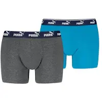 Puma Elements Herren-Boxershorts Mit Logo, 2Er-Pack