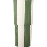 Bloomingville - Floki Vase - Grün - Steingut