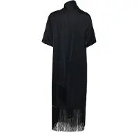 Soaked in luxury Midikleid "Damen Kleid SLVerona", Damen, Gr. XS, N-Gr, schwarz, Obermaterial: 54% Polyester PES. 46% Viskose CV., Kleider Midikleid