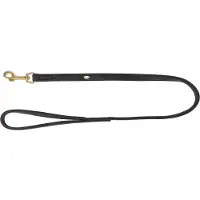 Trixie Smycz miejska Pure, dla psa, skórzana, XS–S: 1,20 m/10 mm, czarna