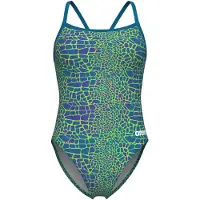 Arena Badeanzug, Damen Snakeskin Challengeback